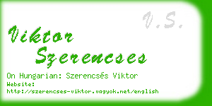 viktor szerencses business card
